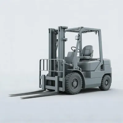 sit down counterbalanced lift truck